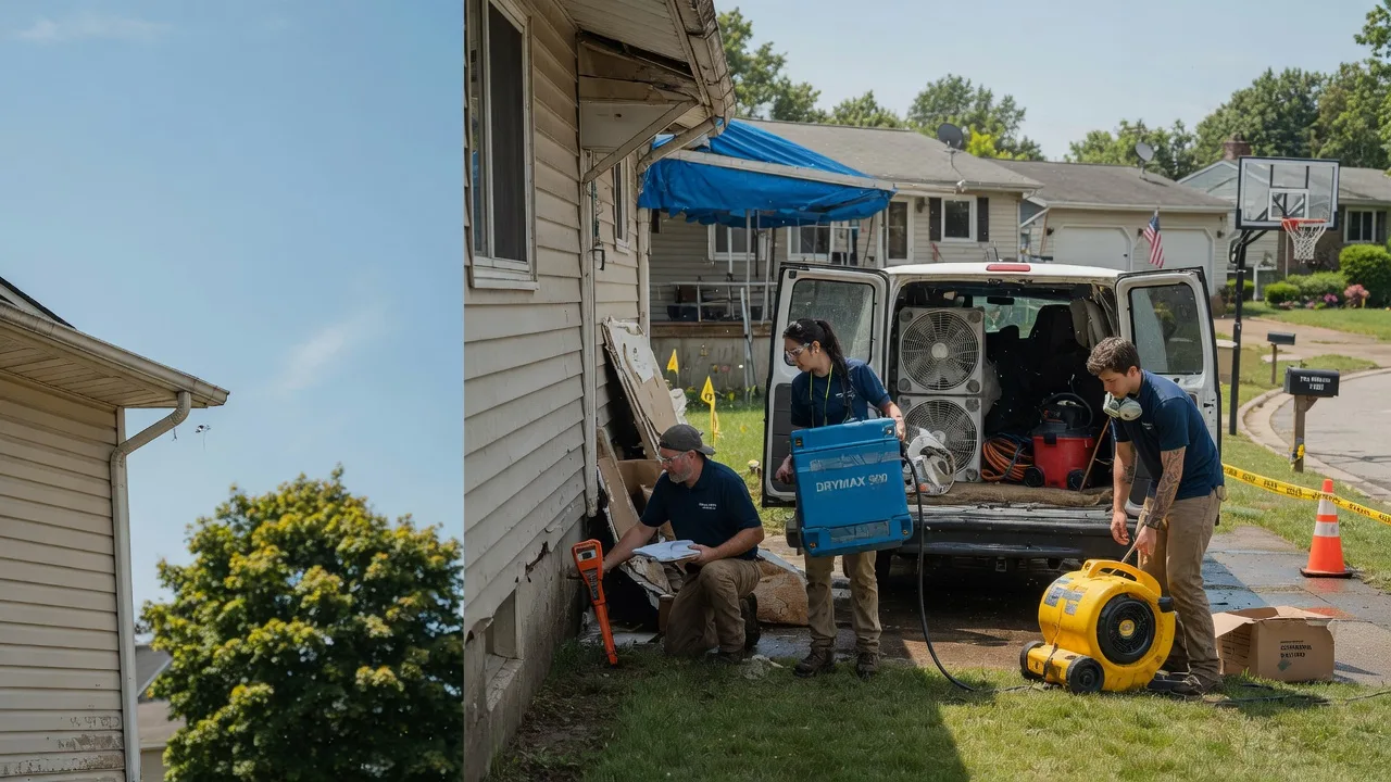 Ceiling Leak Cleanup in Bellville, OH near me